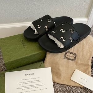 AUTHENTIC Women’s Gucci Slide Sandals - Black